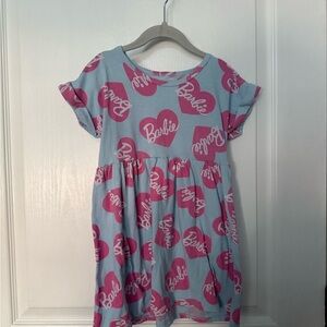 Barbie Pink Cuffed Sleeve Sundress Casual
